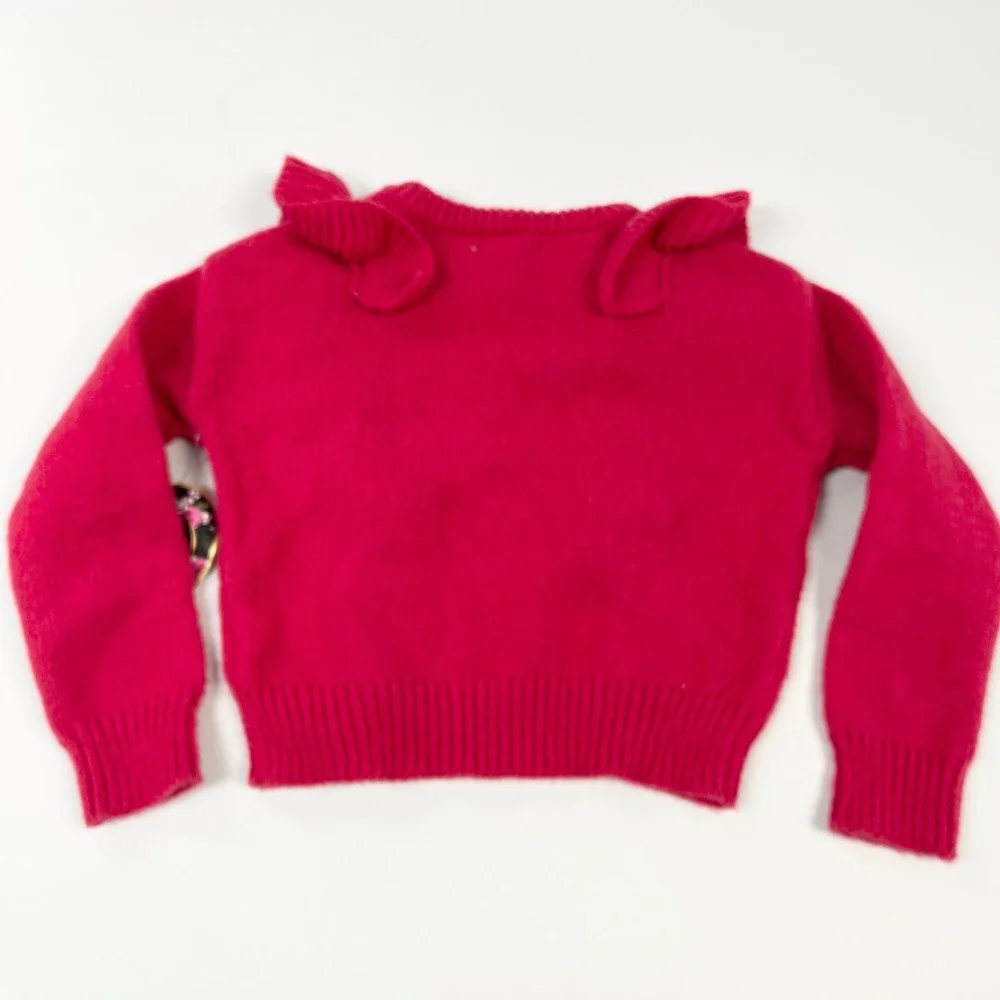 Btween Girls 4T Ruffle Sweater Plaid Flare Pants Set Holiday Winter‎ Cozy